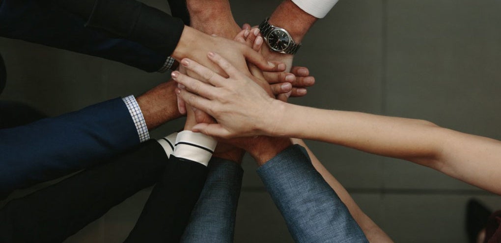 hands together
