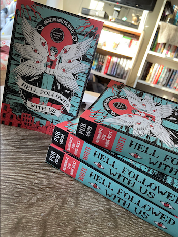 books on a table