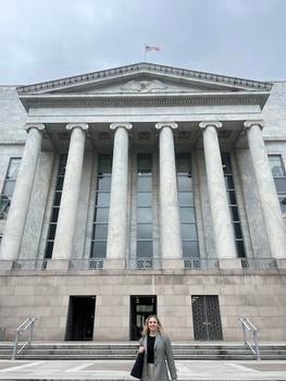 Livija Kaktaite on Capitol Hill. Photo provided.