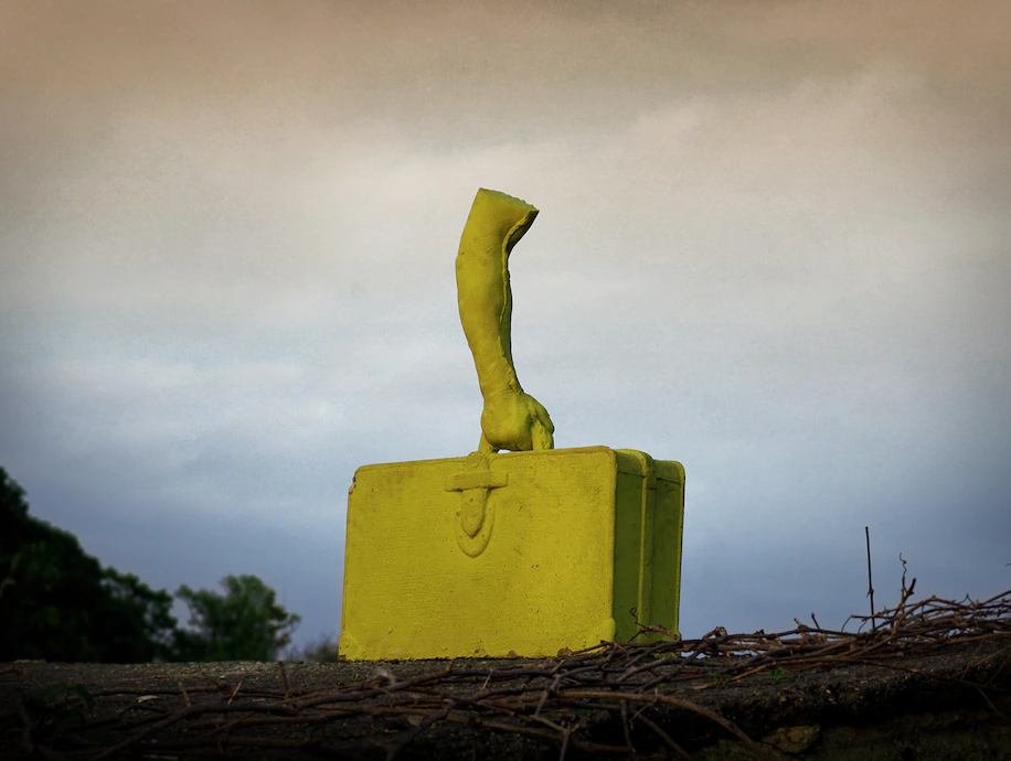 Jeremy Kunkel's Arm In Case sculpture