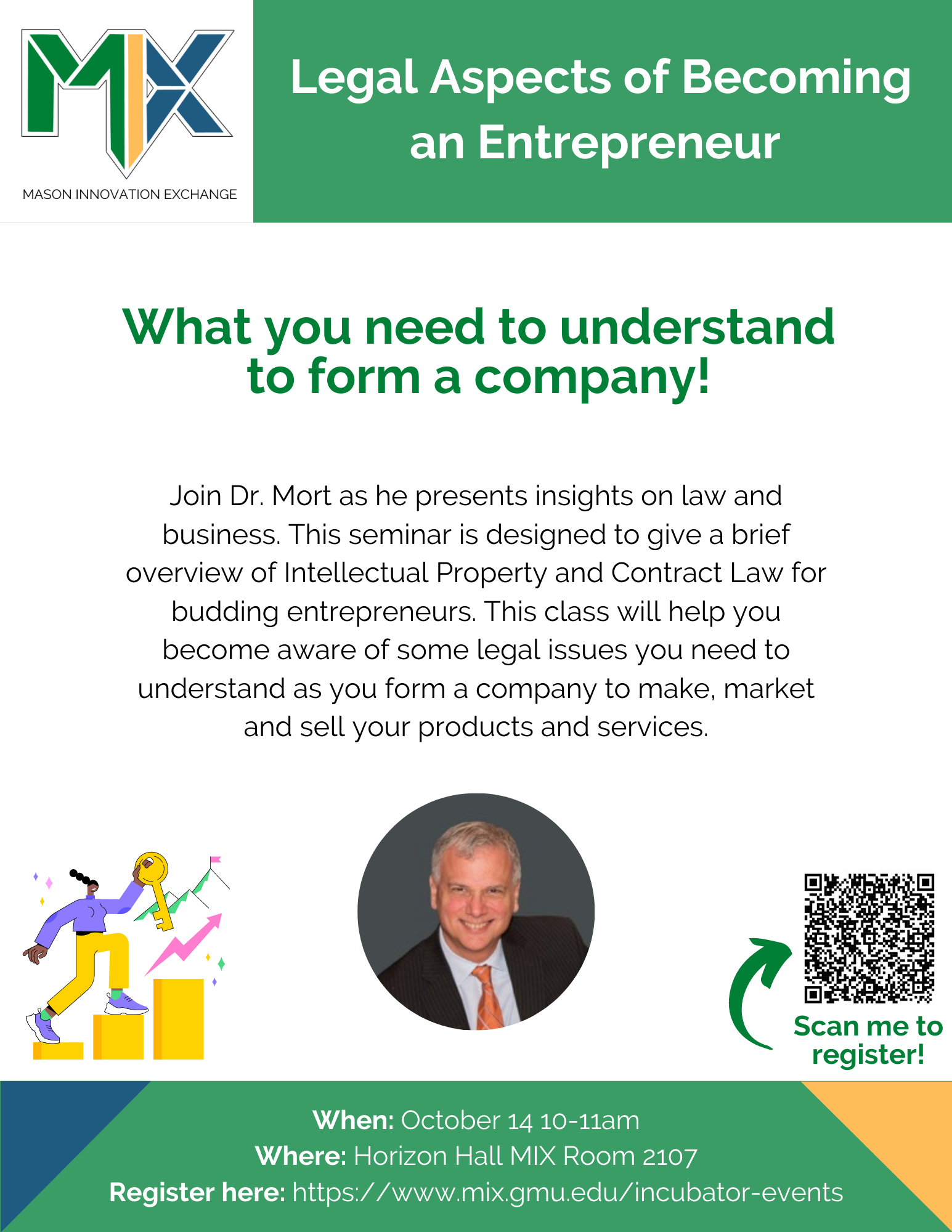 Legal aspects of entrepreneurship at the MIX this Friday