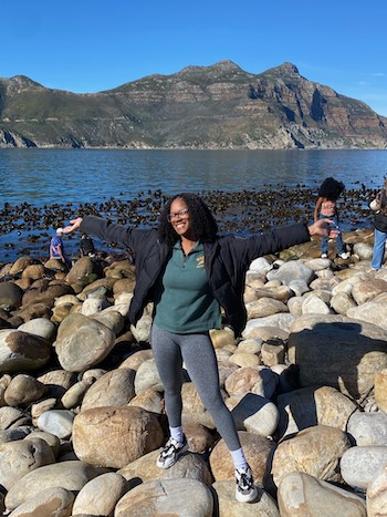Mason biology major Andrea Johnson interned abroad in Cape Town, South Africa.