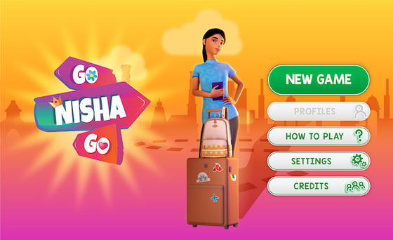 A poster for Susan Howard's game, Go Nisha Go. Photo provided.