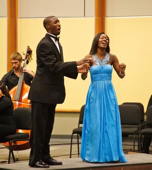 School of Music students perform at the x ARTS by George! event.